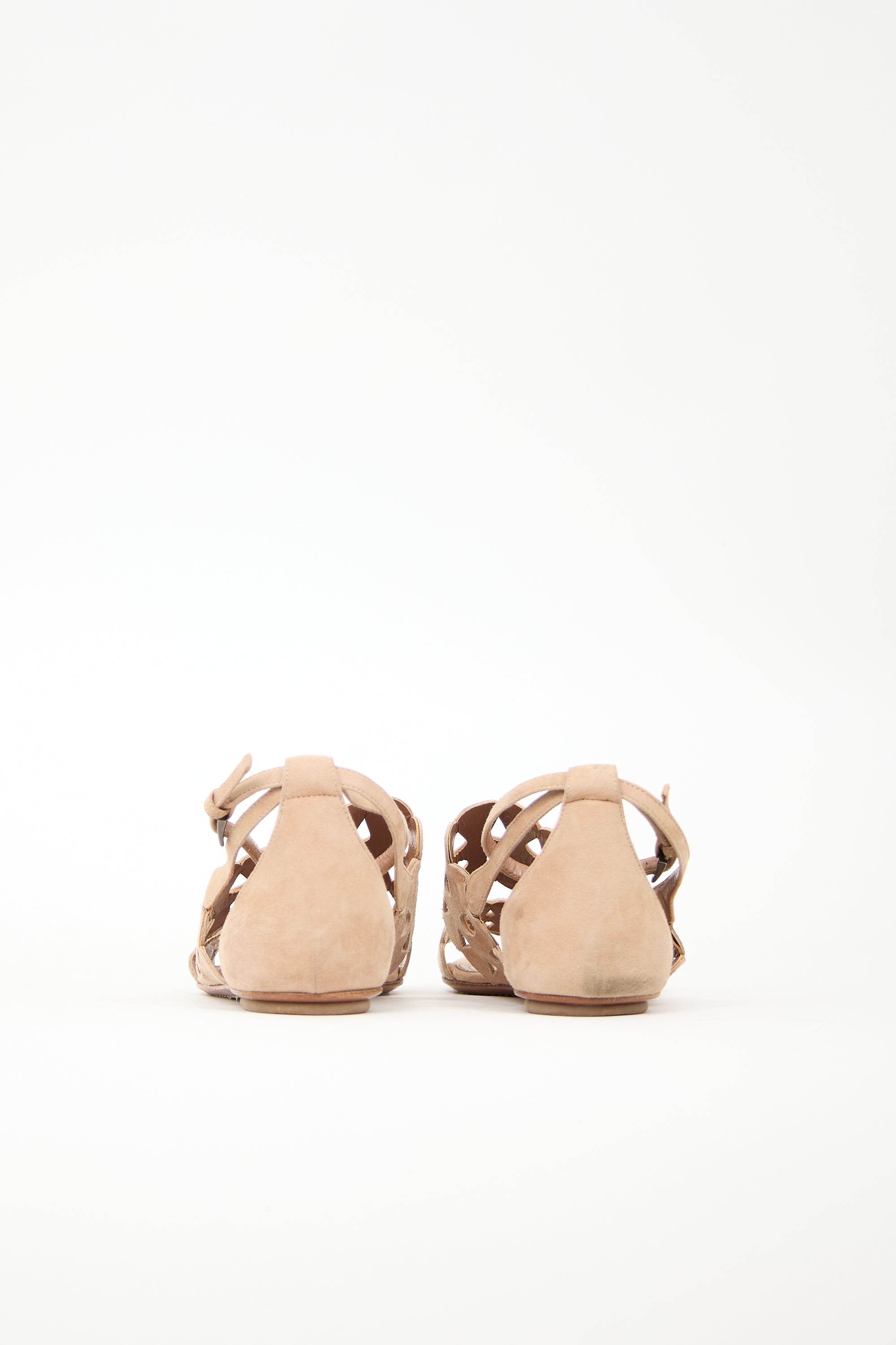 Alaïa Suede Laser Cut Sandal