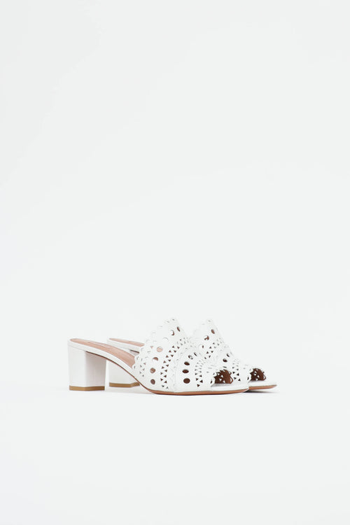 Alaïa Leather Vienne Cut Out Mule