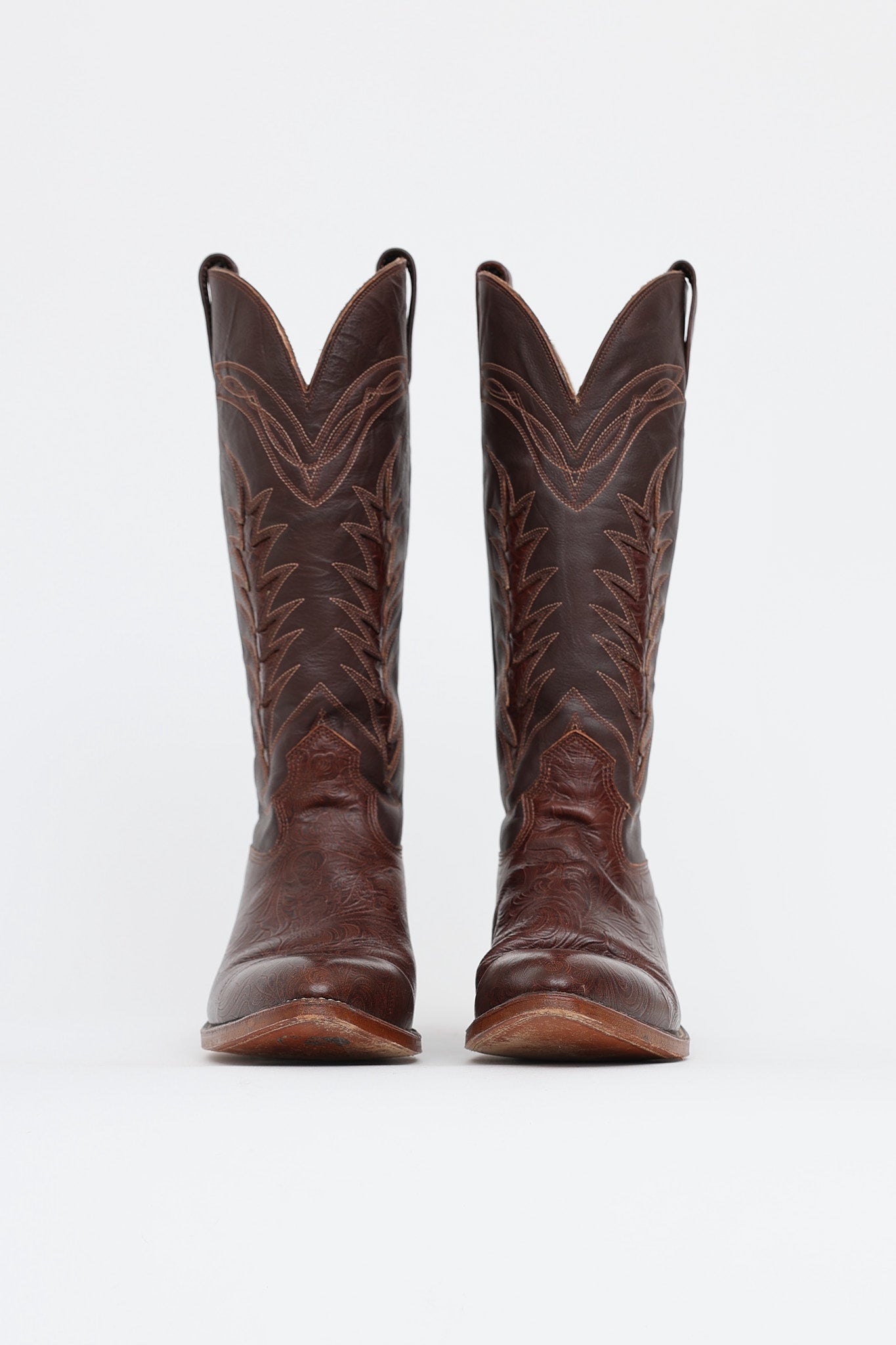 Alberta Boot Co. Embossed Western Boot