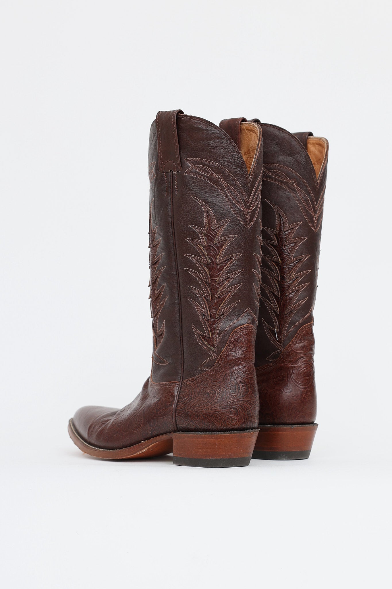 Alberta Boot Co. Embossed Western Boot