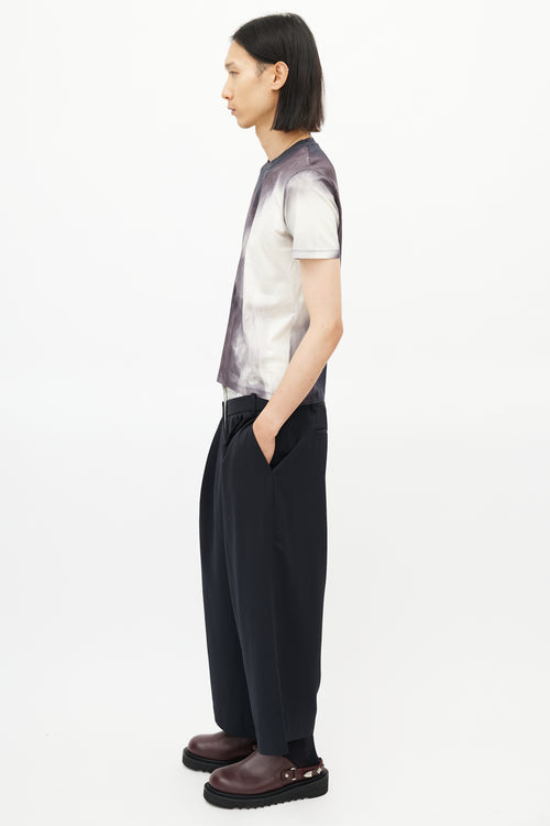 Alexander McQueen Black & Multicolour Smoke T-Shirt