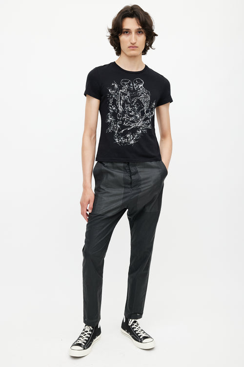 Alexander McQueen Black & White Skeleton T-Shirt