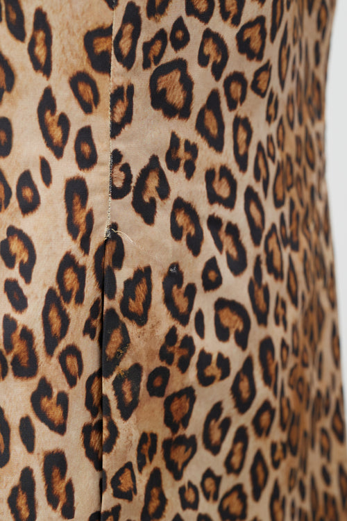 Alexander McQueen Brown & Black Pattern Skirt