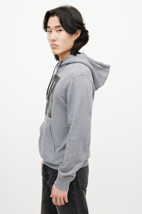 Alexander McQueen Grey & Multicolour Skull Hoodie