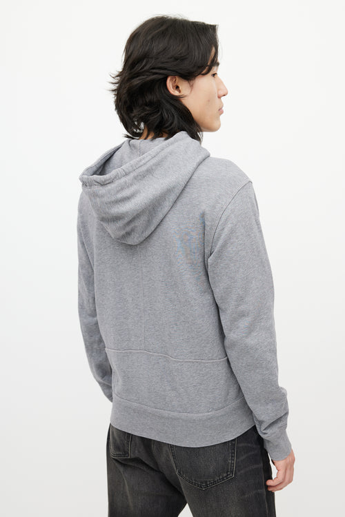 Alexander McQueen Grey & Multicolour Skull Hoodie