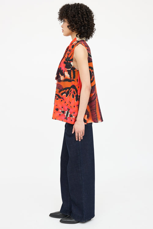 Alexander McQueen Silk Sleeveless Blouse