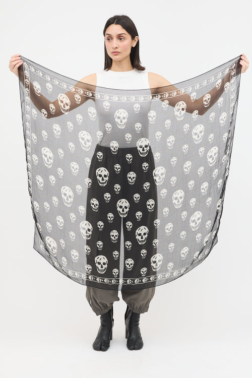 Alexander McQueen Silk Skull Scarf