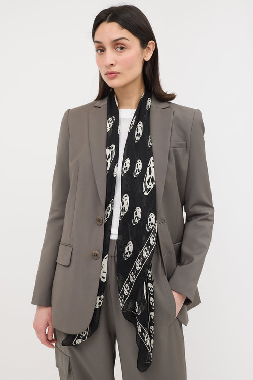 Alexander McQueen Silk Skull Scarf