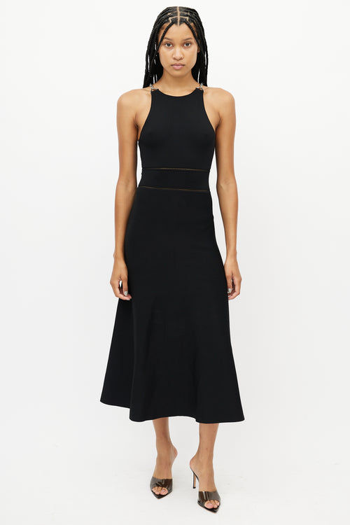Alexander Wang Black & Silver Chain Dress