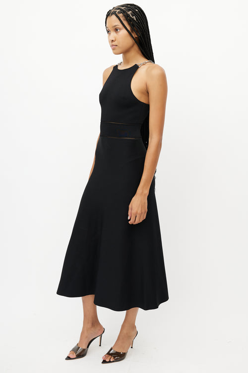Alexander Wang Black & Silver Chain Dress