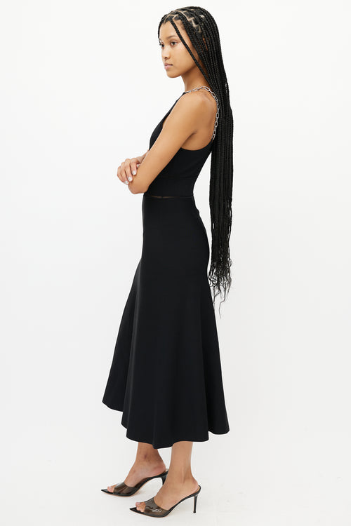 Alexander Wang Black & Silver Chain Dress