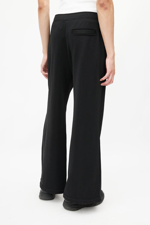 Alexander Wang Black & Silver Snap Trouser