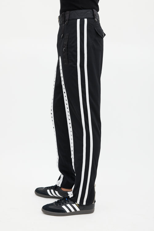 Alexander Wang Black & White Mesh Lace Trouser