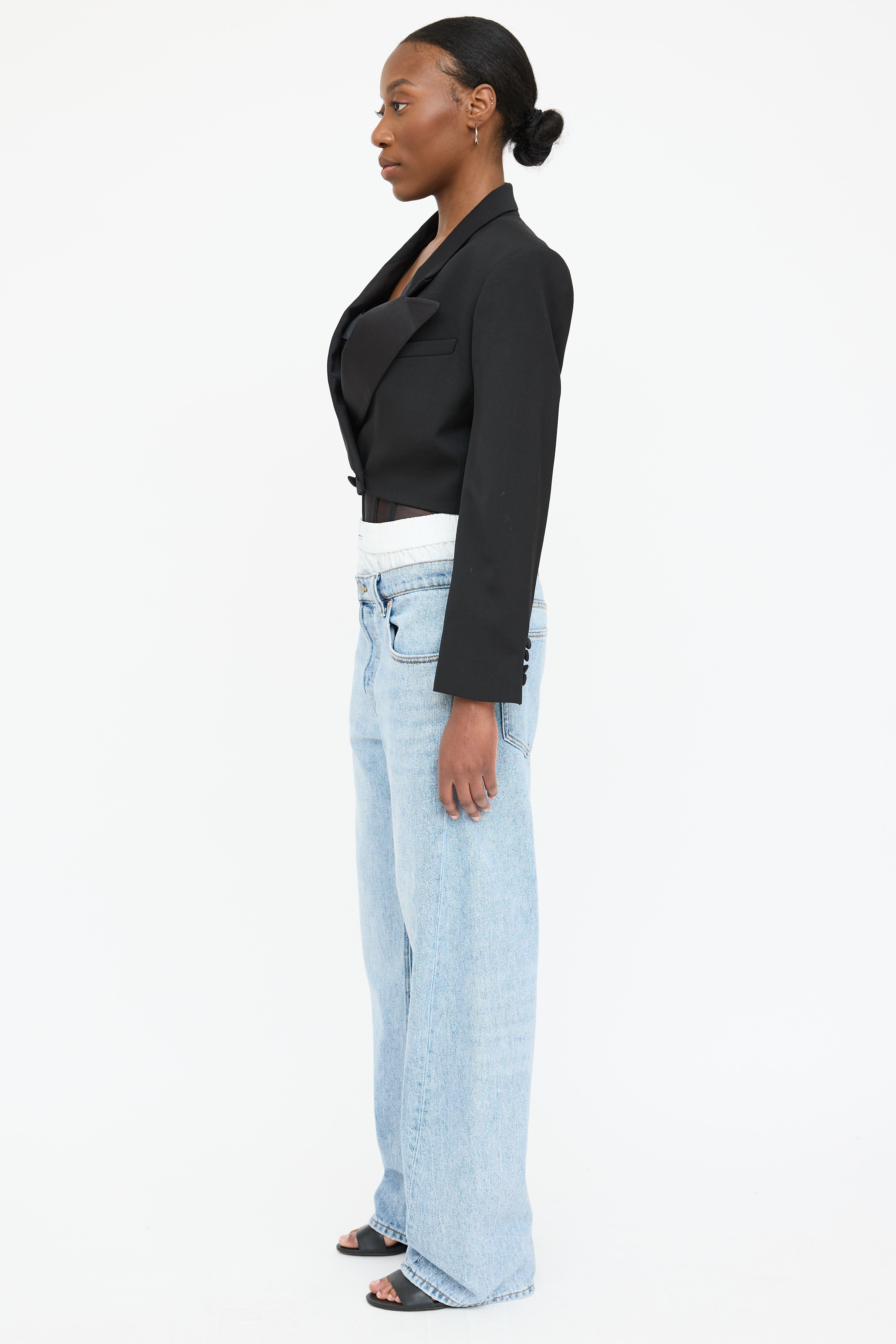 Frame Wool Cropped Blazer