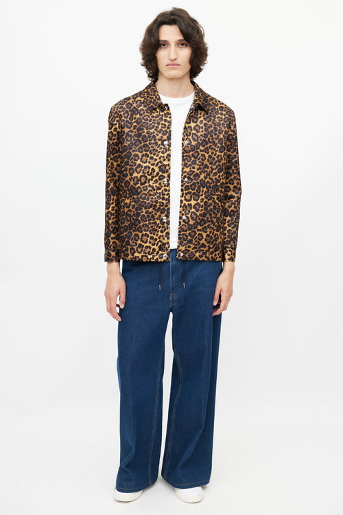 Alexander Wang Brown & Multicolour Print Coach Jacket