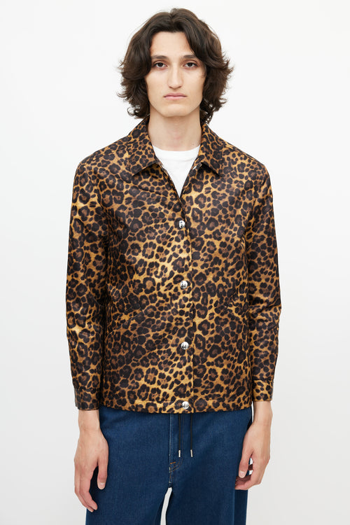 Alexander Wang Brown & Multicolour Print Coach Jacket