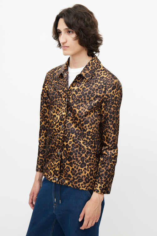Alexander Wang Brown & Multicolour Print Coach Jacket