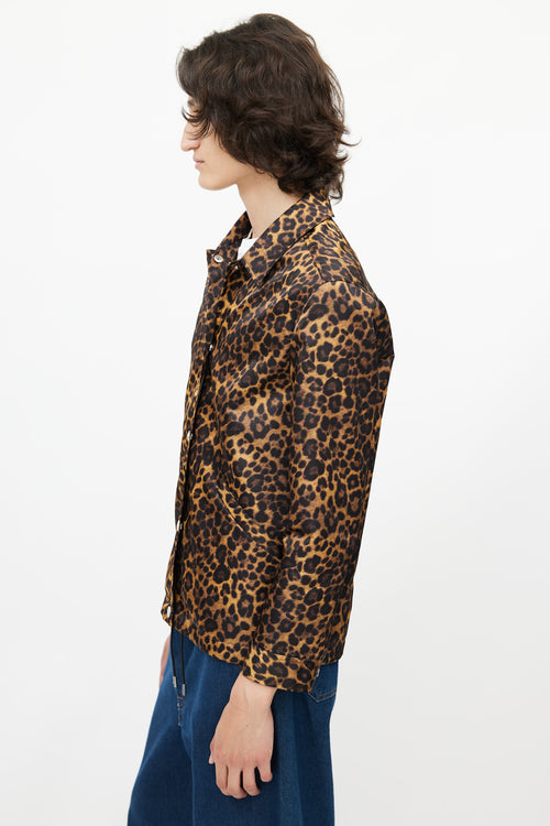 Alexander Wang Brown & Multicolour Print Coach Jacket
