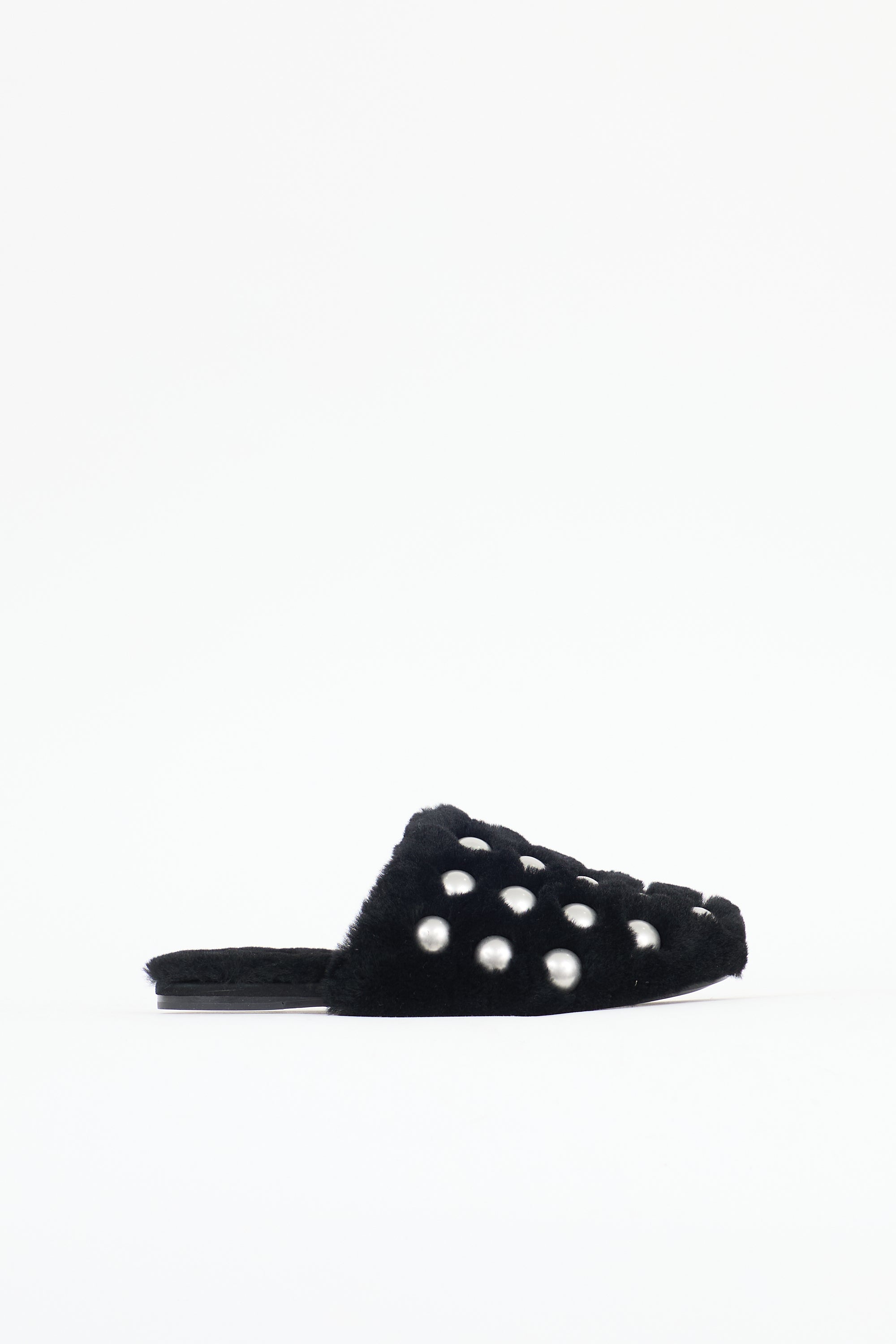 Alexander Wang Fur Embellished Amelia Mule