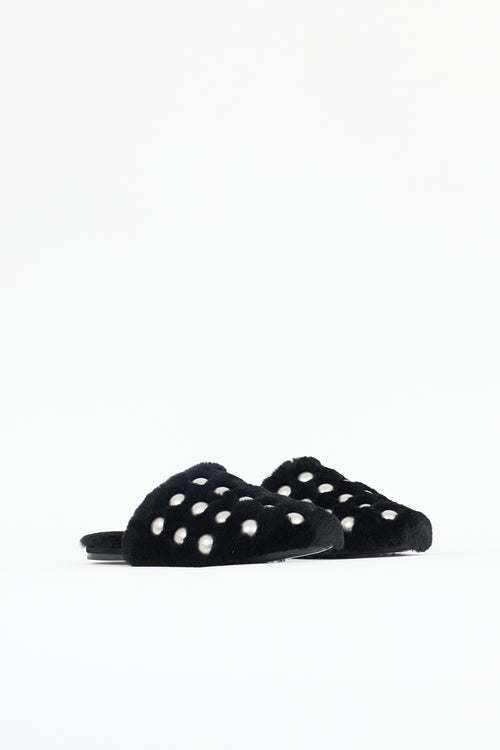 Alexander Wang Fur Embellished Amelia Mule
