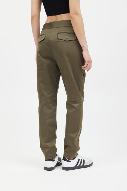 Alexander Wang Green & Silver Belt Cargo Pant