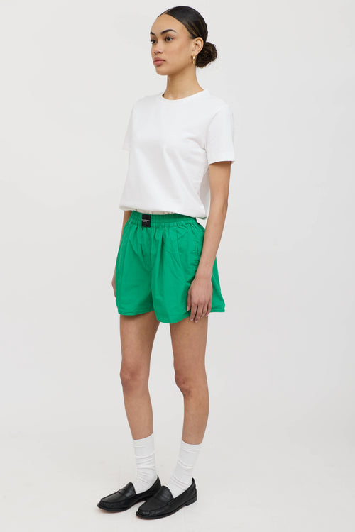 Alexander Wang Pleated Poplin Shorts