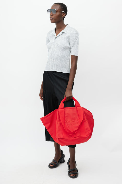 Alexander Wang Red Primal Oversized Tote Bag