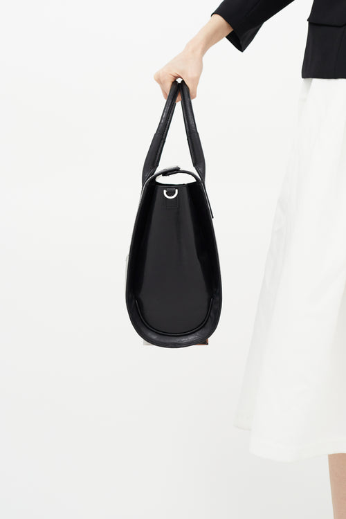 Alexander Wang Silver & Black Leather Chastity Crossbody Bag