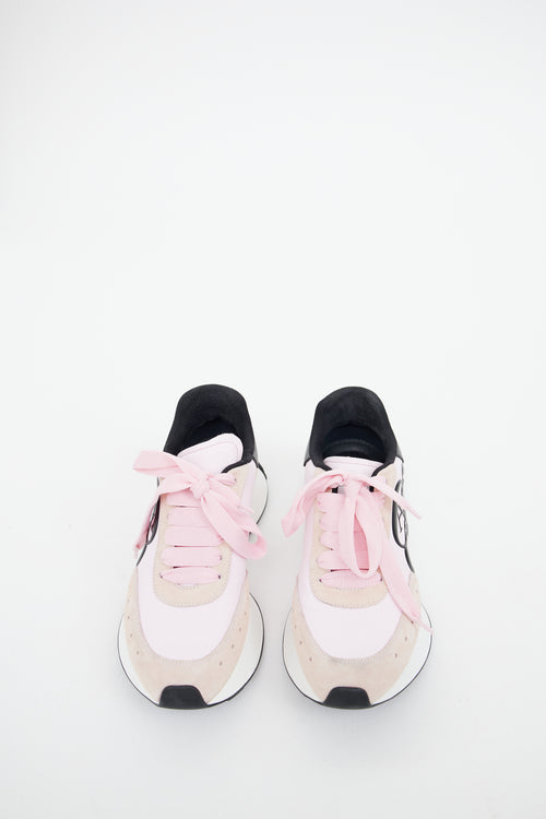Alexander McQueen Pink & Black Sprint Sneaker
