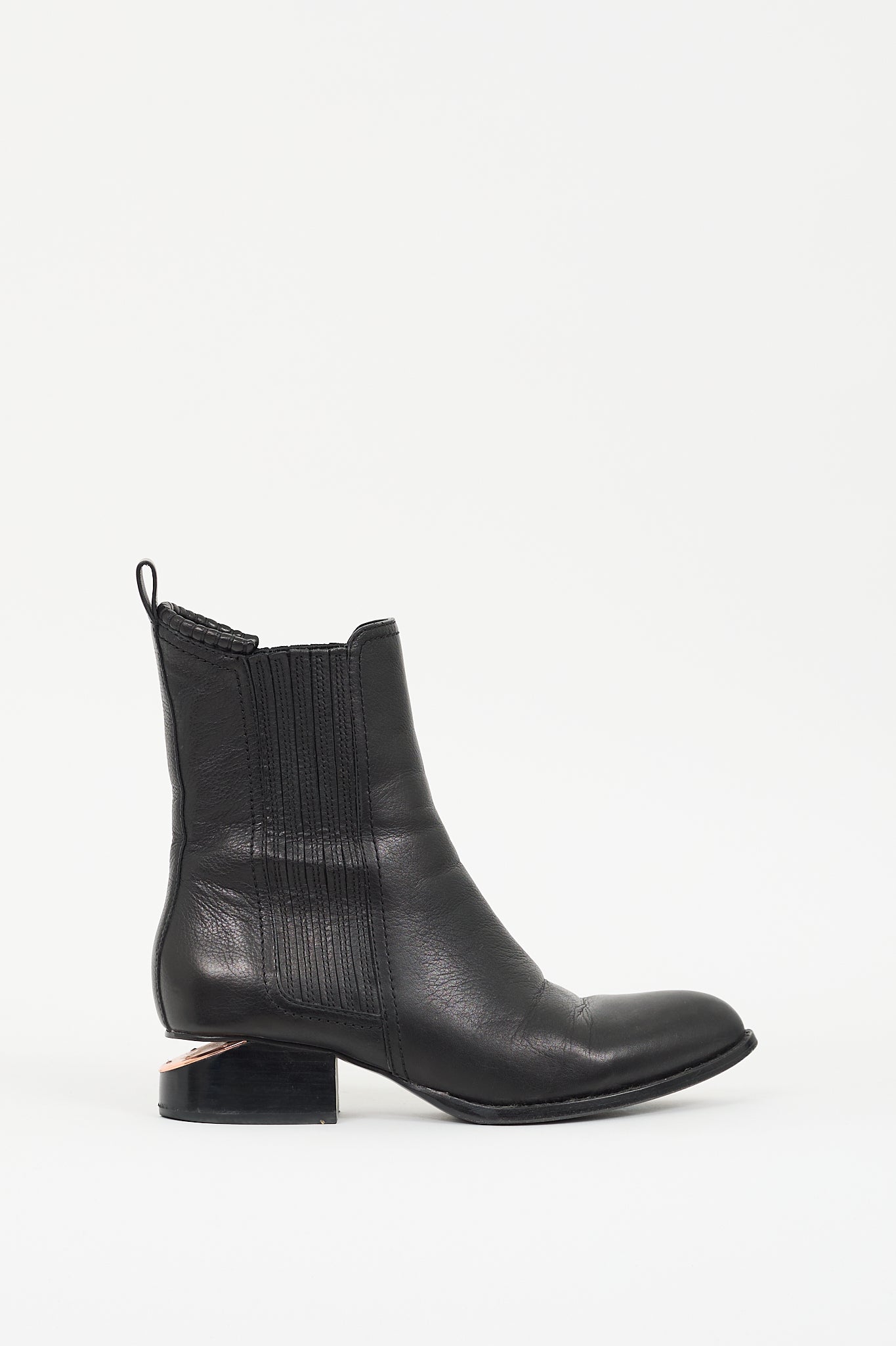 Alexander Wang Black Leather Anouck Chelsea Boot