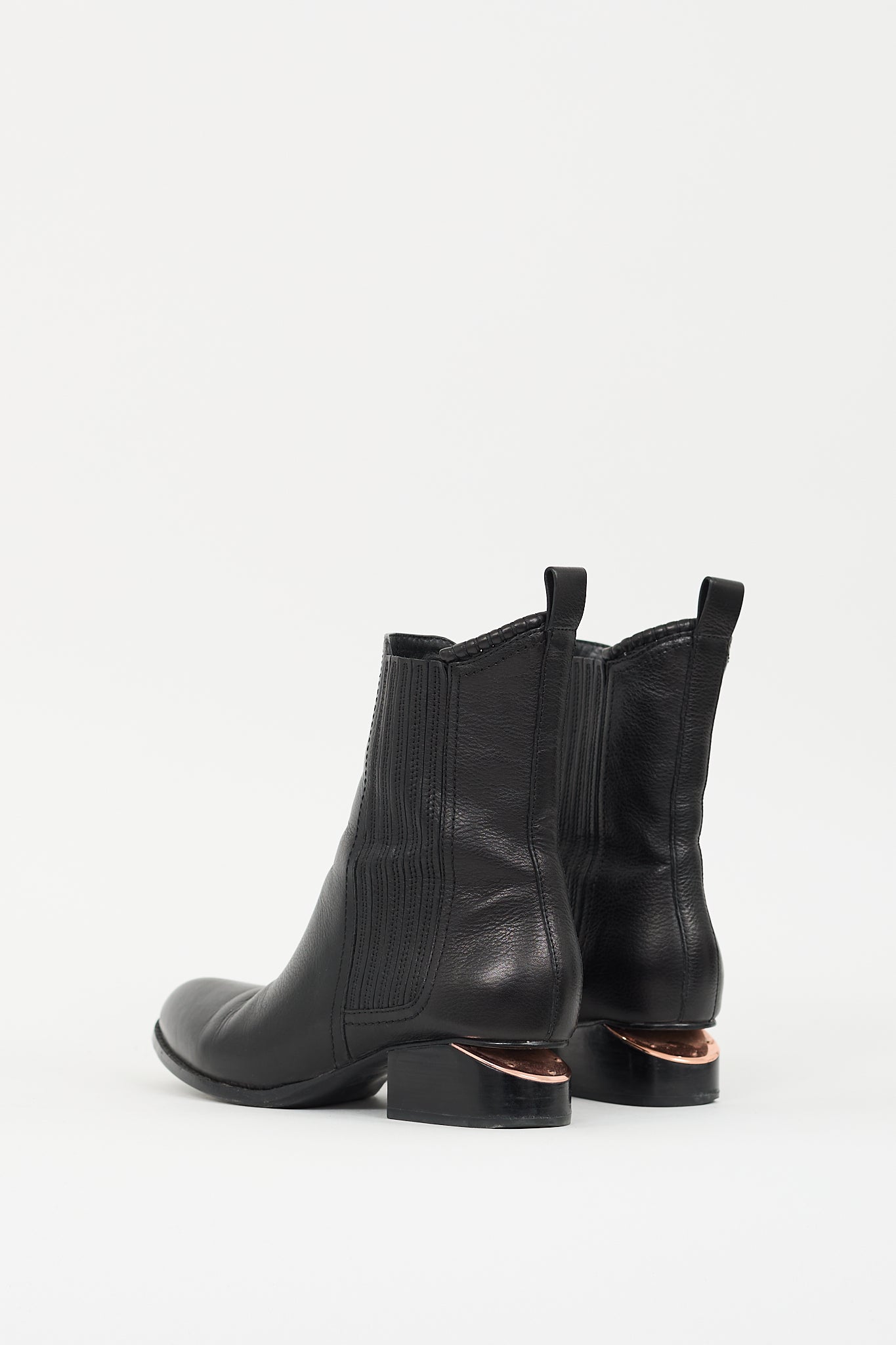 Alexander Wang Black Leather Anouck Chelsea Boot