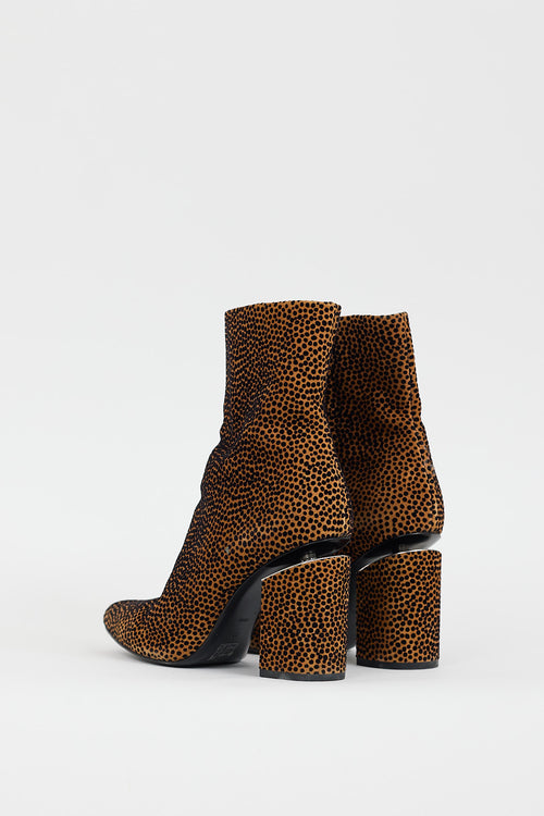 Alexander Wang Brown & Black Suede Dotted Kirby Boot