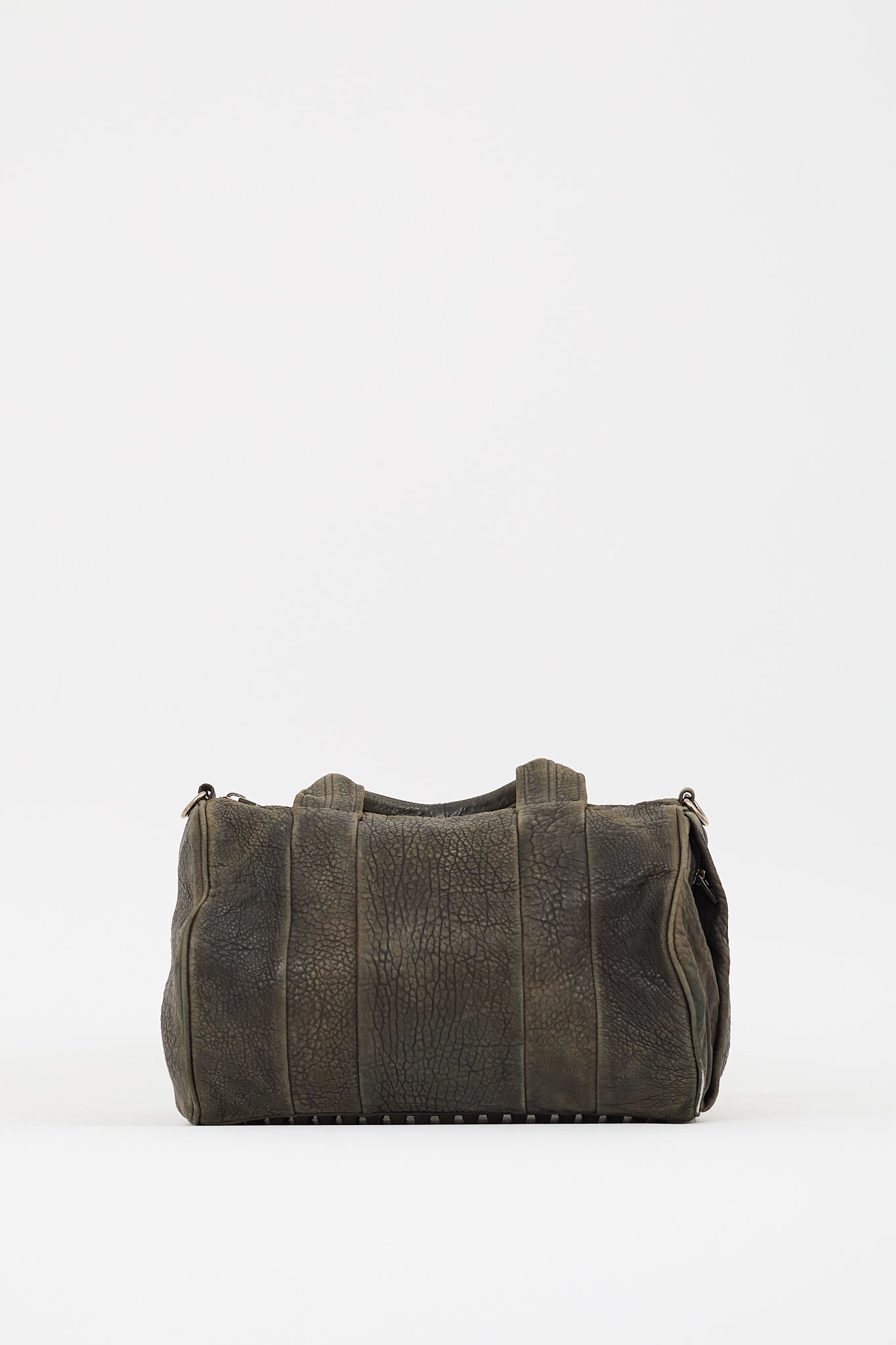 Alexander Wang Dark Grey Leather Rocco Studded Bag