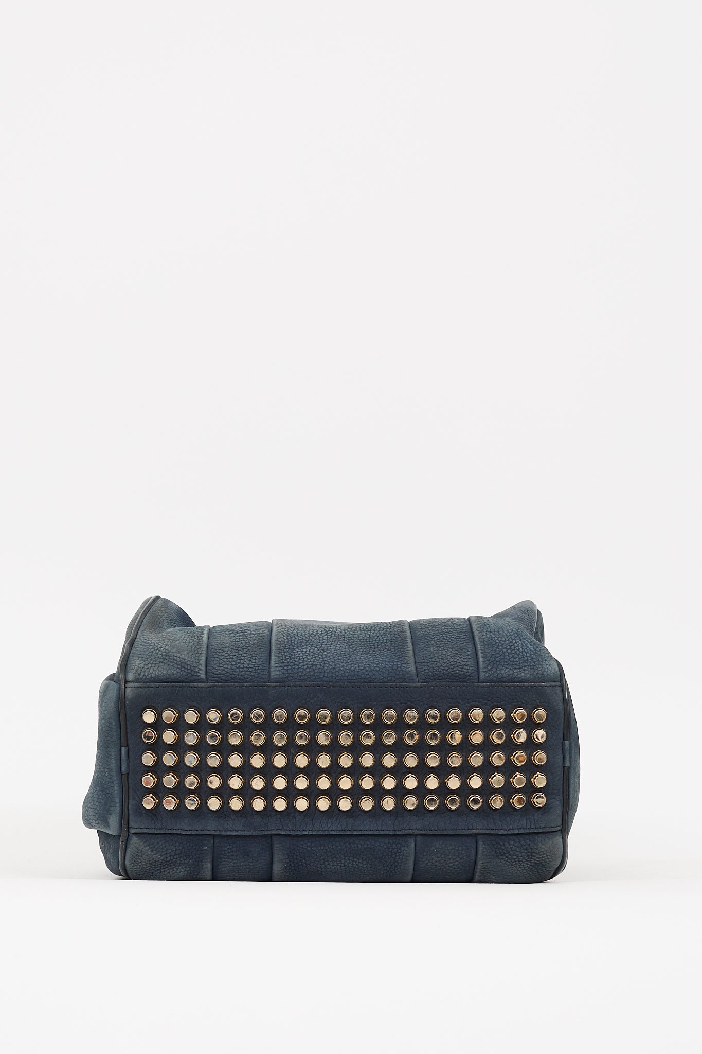 Alexander Wang Navy Leather Rocco Studded Bag
