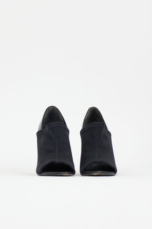 Alexander Wang Neoprene & Leather Alla Wedge Heel