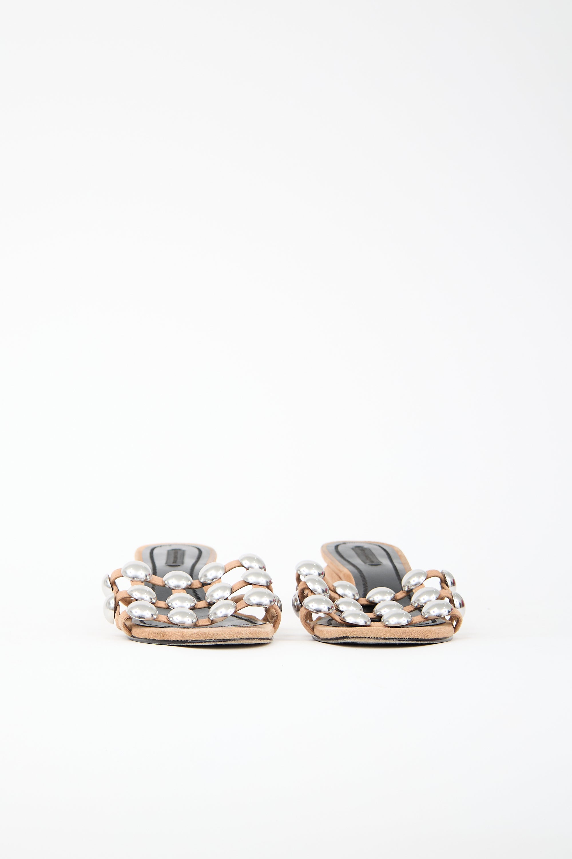 Alexander Wang Suede Studded Lou Sandal