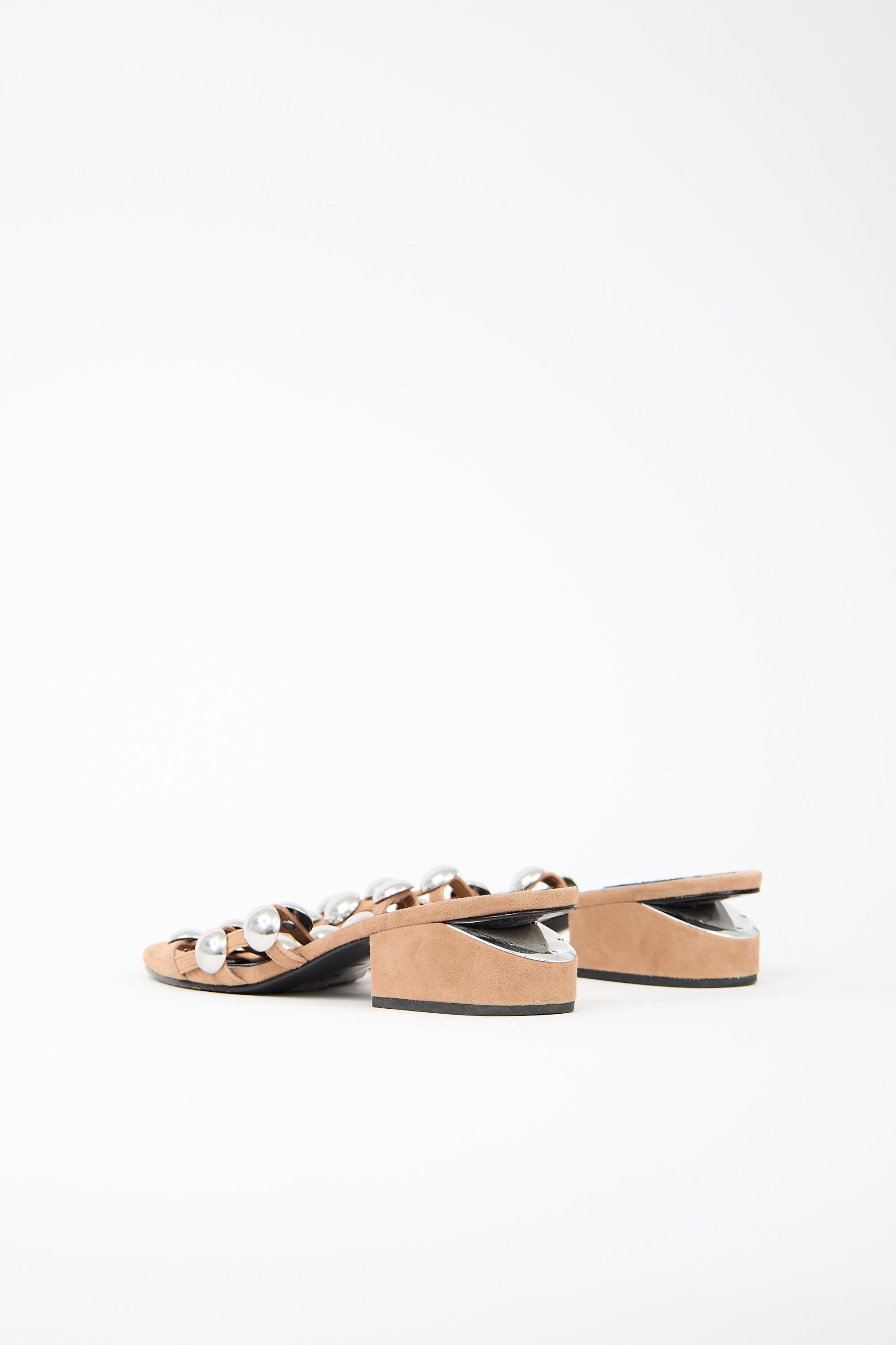 Alexander Wang Suede Studded Lou Sandal