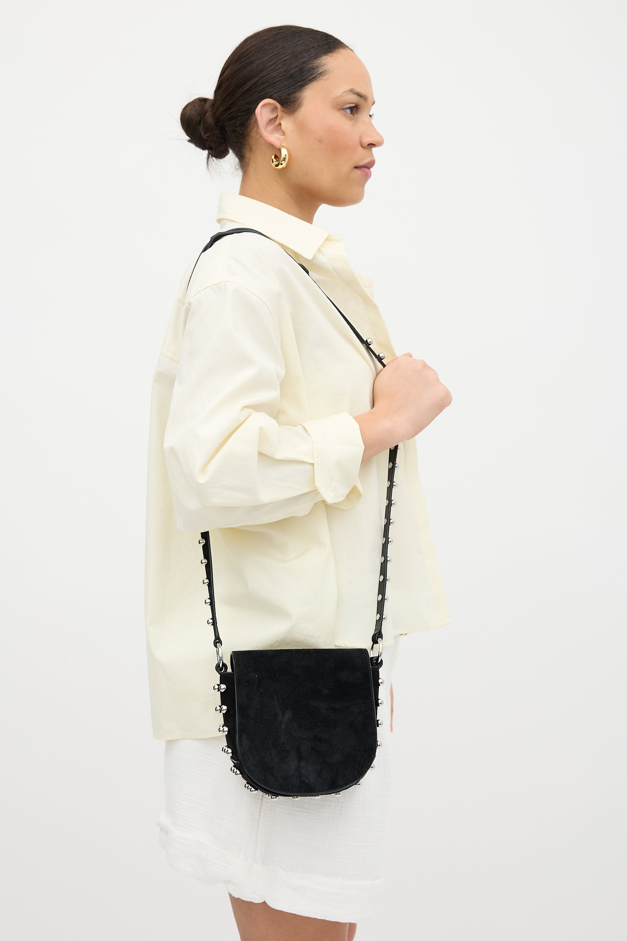 Alexander Wang Suede Studded Lia Bag