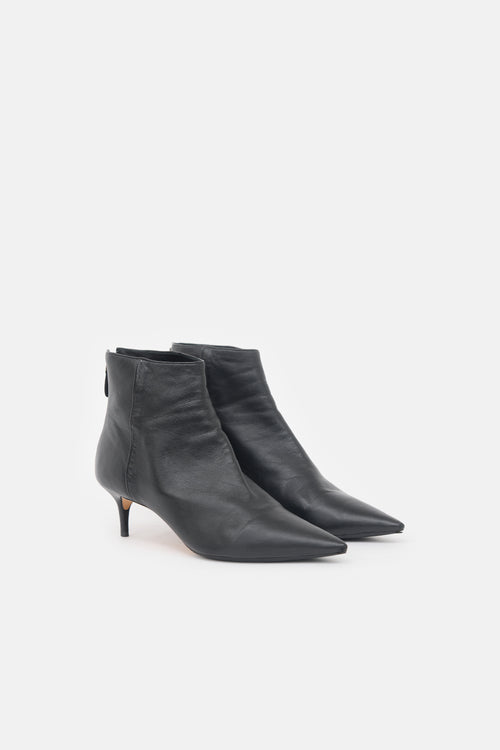 Alexandre Birman Leather Point Toe Boot