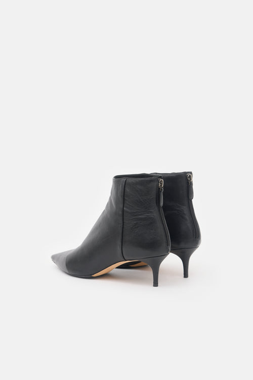 Alexandre Birman Leather Point Toe Boot