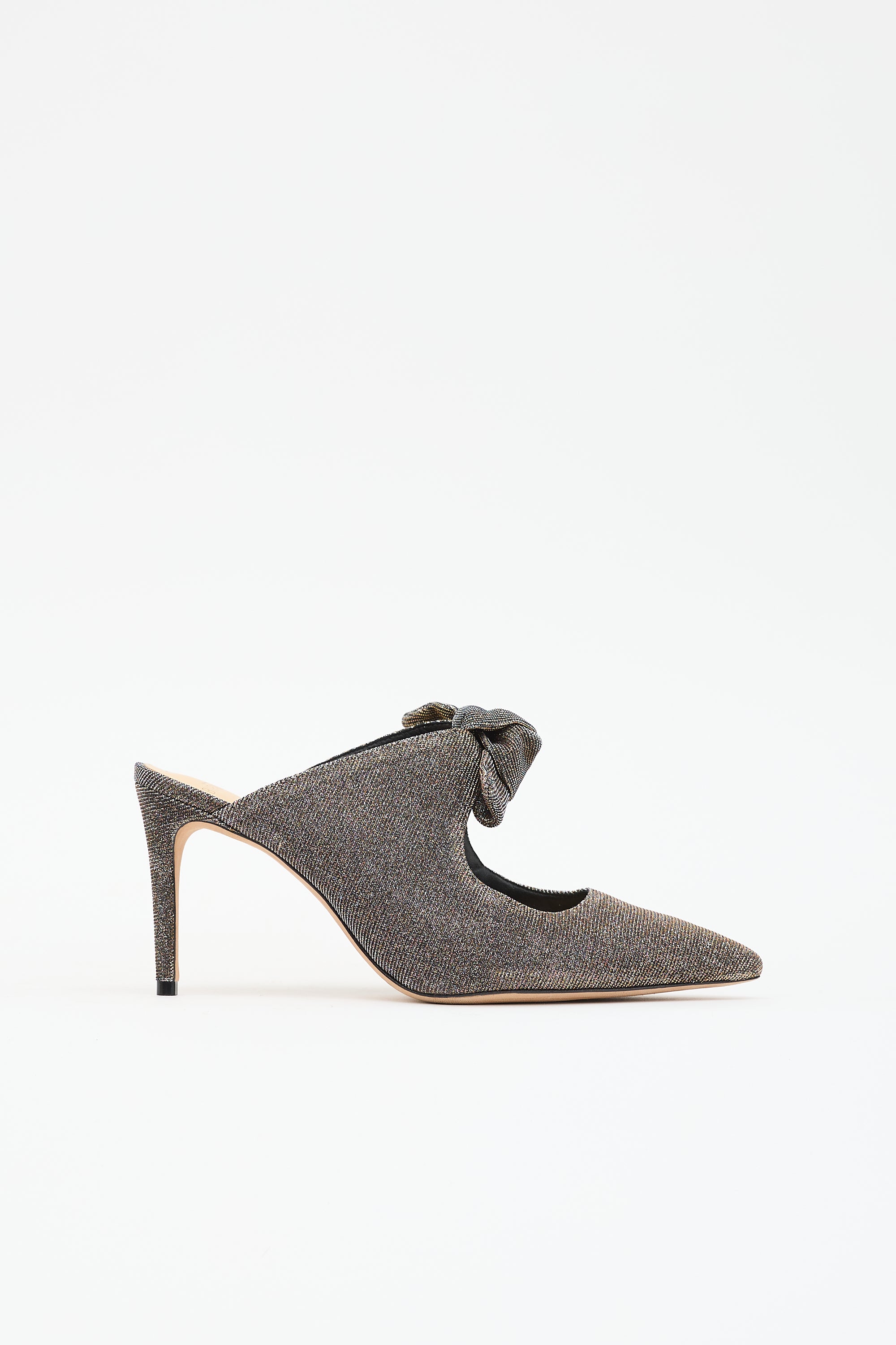 Alexandre Birman Metallic Bow Mule