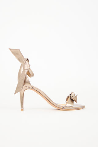 Alexandre Birman Metallic Leather Clarita Heel