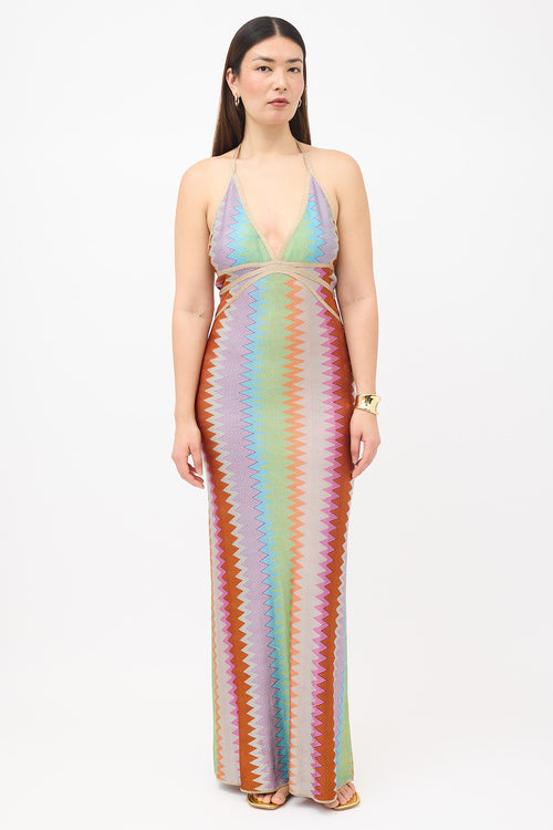 Alexis Knit Chevron Enna Maxi Dress