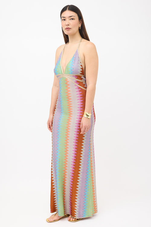 Alexis Knit Chevron Enna Maxi Dress