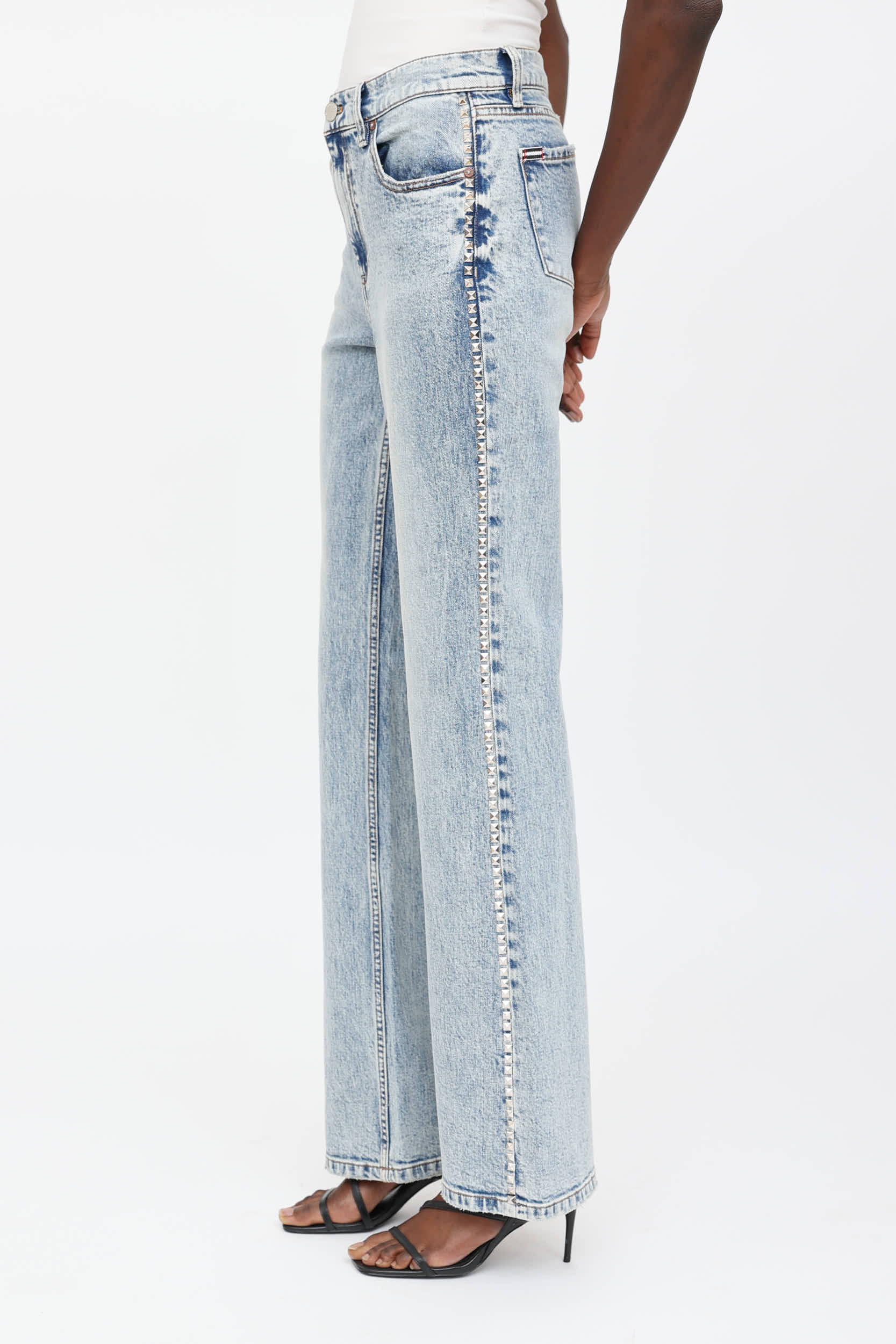Alice + Olivia Studded Bootcut Jeans
