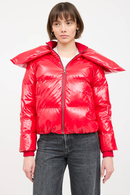 Alice + Olivia Shiny Down Jacket