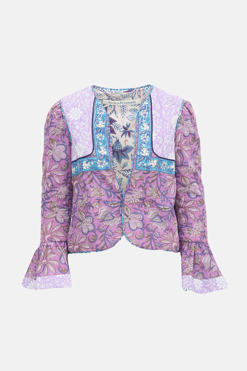 Alix Of Bohemia Floral Wadded Carnaby Jacket