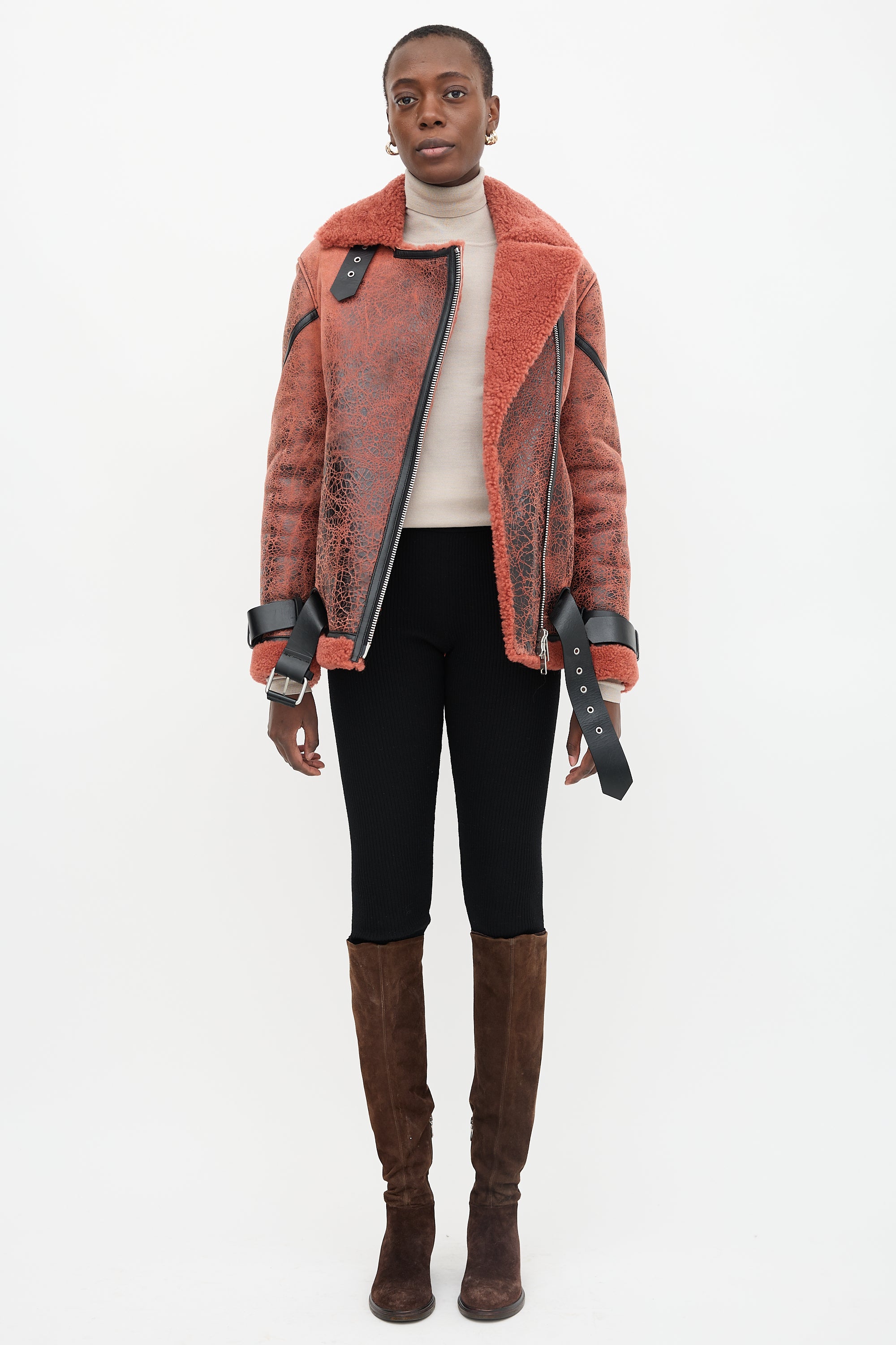 All Saints Shearling Hawley Jacket