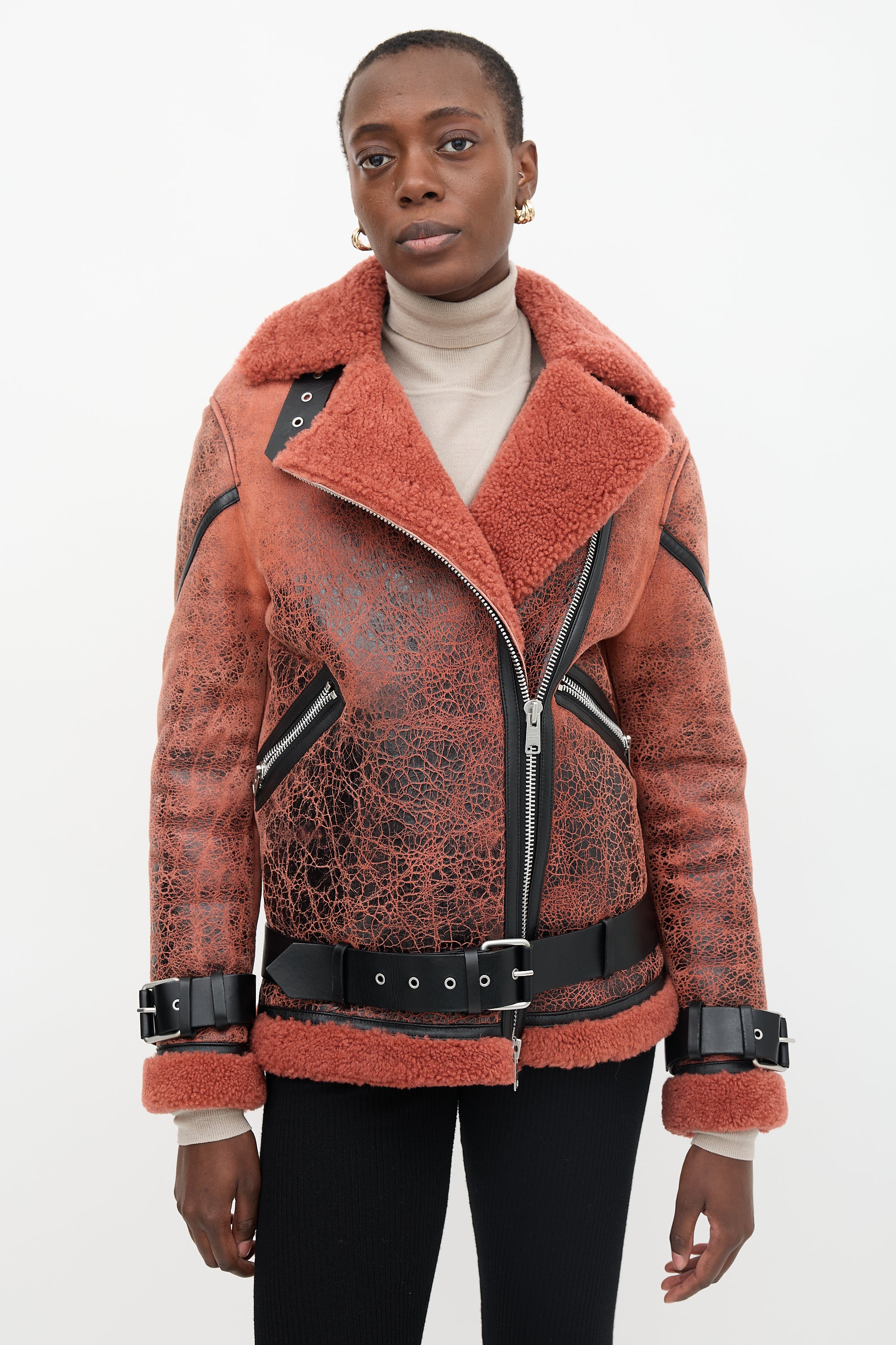 All Saints Shearling Hawley Jacket