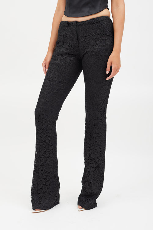 Altuzarra Black Lace Blazer & Pant Co-Ord Set